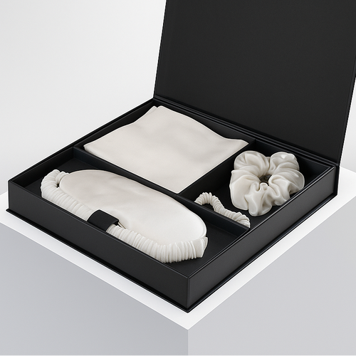 AMORYA SILK - Deluxe Копринен Сет за Сън и Красива Кожа